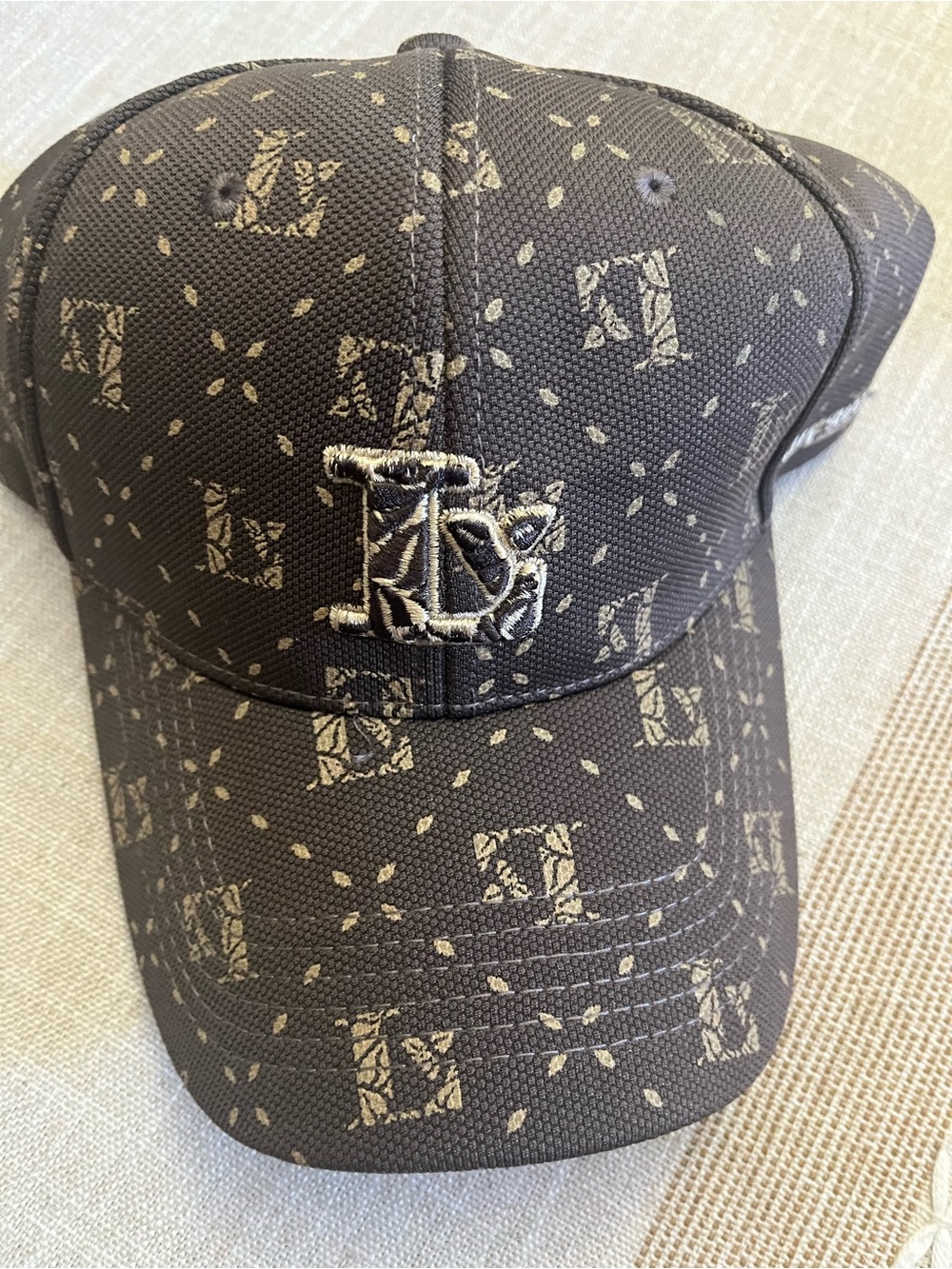 NWOT Inspired Monogram Embroidered Brown Cap-